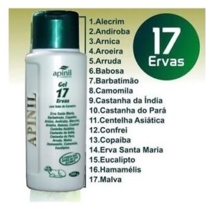 12 Unid Gel Massageador 17 Ervas Apinil 190grs