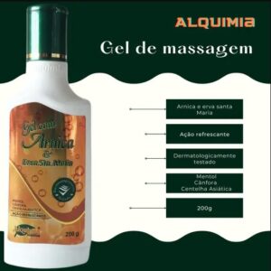 12 Unid Gel Massagem Arnica E Erva Santa Maria Alquimia