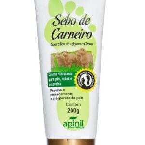 12 Unid Creme Sebo De Carneiro Com Oleo De Argan Cacau Apinil