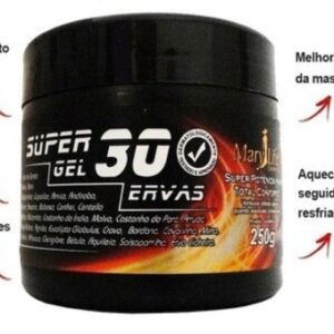 12 Unid Super Gel 30 Ervas 250g Pote Mary Life