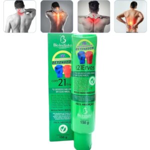 12 Unid Gel Massagem Detonador 21 Ervas Bio Instinto 200grs