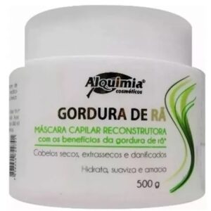 12 Unid Máscara Capilar Reconstrutora Gordura De Rã 500grs Alquimia