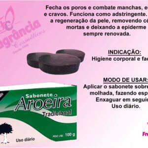 12 Unid Sabonete Tropical 100grs – Aroeira e Barbatimão