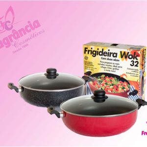 Frigideira Wok Antiaderente Vieggio nº32 Com Alça