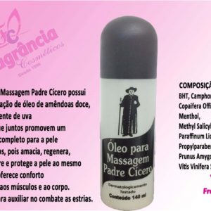 12 Unid Óleo Para Massagem Padre Cícero 140ml